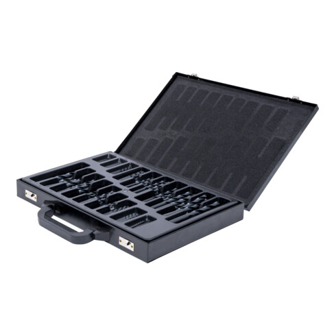 STIER Spiralbohrer-Set DIN 338 HSS-R 1-10mm 0,5mm steigend 170-teilig