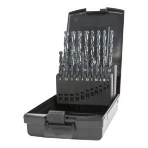 STIER Spiralbohrer-Set HSS-G DIN 338 RN Typ W-Spitze, 19-teilig (1-10mm) STIER Spiralbohrer-Set HSS-G DIN 338 RN Typ W-Spitze, 19-teilig (1-10mm)