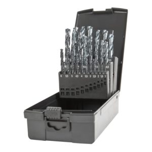STIER Spiralbohrer-Set HSS-R DIN 338 RN Typ W-Spitze, 25-teilig (1-13mm) STIER Spiralbohrer-Set HSS-R DIN 338 RN Typ W-Spitze, 25-teilig (1-13mm)