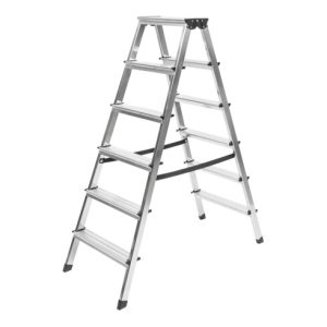 STIER Stufen Stehleiter 2×6 Stufen beidseitig begehbar STIER Stufen Stehleiter 2×6 Stufen beidseitig begehbar