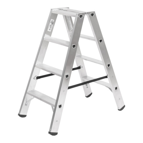 STIER Stufen Stehleiter Premium 2x4 Stufen beidseitig begehbar