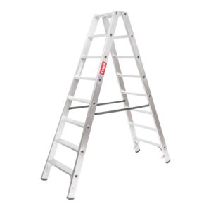 STIER Stufen Stehleiter Premium 2×8 Stufen beidseitig begehbar STIER Stufen Stehleiter Premium 2×8 Stufen beidseitig begehbar