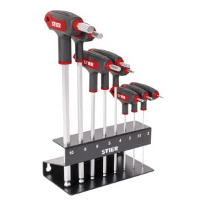 STIER T-Griff-Schraubendreher-Satz 6kt 2 – 10 mm 8-teilig STIER T-Griff-Schraubendreher-Satz 6kt 2 – 10 mm 8-teilig