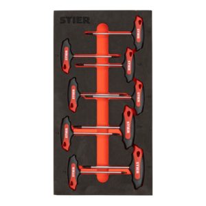 STIER T-Griff-Schraubendreher-Satz Torx TX6 – TX30 mm 9-teilig in Weichschaumeinlage (EVA) STIER T-Griff-Schraubendreher-Satz Torx TX6 – TX30 mm 9-teilig in Weichschaumeinlage (EVA)