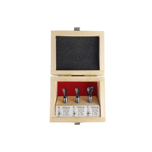STIER T-Nutfräser-Set 3-teilig M5 M6 und M8 Schrauben 8 mm für Oberfräsen
