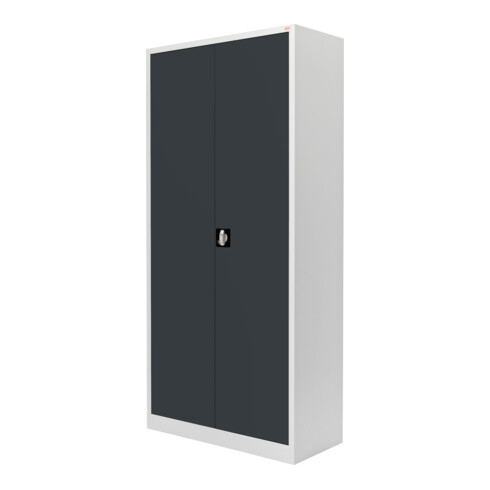 STIER Universalschrank mit 4 Fachböden 1800x800x380mm anthrazitgrau verschweißt
