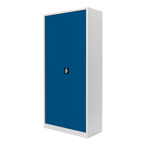 STIER Universalschrank mit 4 Fachböden 1800x800x380mm enzianblau verschweißt
