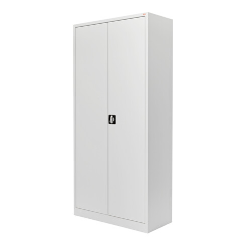 STIER Universalschrank mit 4 Fachböden, 1950 x 920 x 420 mm, lichtgrau, verschweißt