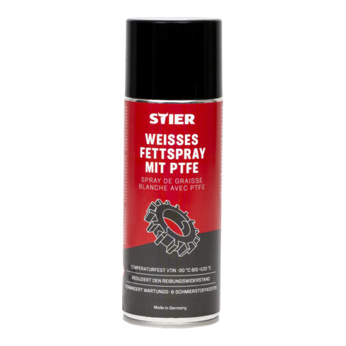 STIER Weißes Fettspray mit PTFE langzeitschmierung 400 ml