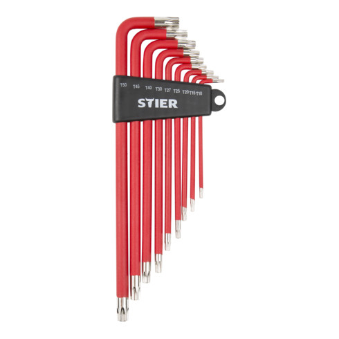 STIER Winkelschraubendreher-Satz Torx TX10 - TX50 9-teilig