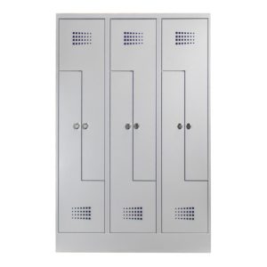 STIER Z-Garderobenspind Premium mit Sockel 6 Abteile Drehriegel lichtgrau STIER Z-Garderobenspind Premium mit Sockel 6 Abteile Drehriegel lichtgrau