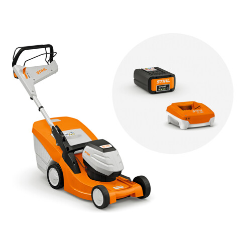 STIHL Akku-Rasenmäher RMA 443 PV, Set mit AP 200 und AL 301