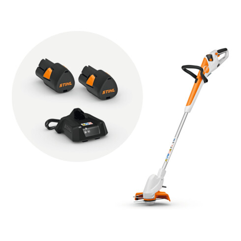 STIHL Akku-Motorsense FSA 30, mit 2x Akku AS 2 und Ladegerät AL 1