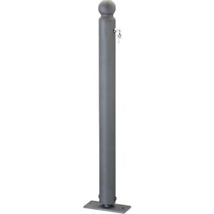 Stilpoller Citytrend, Kugelkopf, umlegbar, Zylinderschloss, Bodenplatte, gleichschließend Stilpoller Citytrend, Kugelkopf, umlegbar, Zylinderschloss, Bodenplatte, gleichschließend