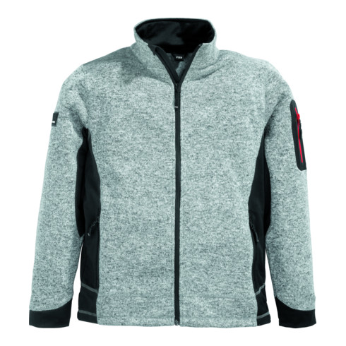 Strick-Fleecejacke CHRISTOPH Gr.XL grau/schwarz FHB
