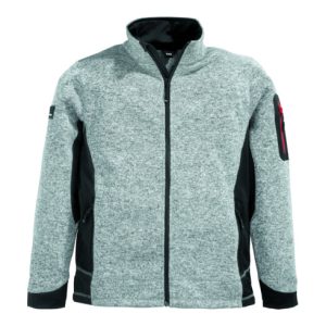 Strick-Fleecejacke CHRISTOPH Gr.XXL grau/schwarz FHB Strick-Fleecejacke CHRISTOPH Gr.XXL grau/schwarz FHB