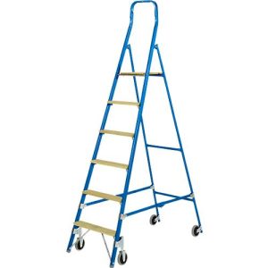 Stufenstehleiter Multicolor, einseitig besteigbar, 6 Stufen Stufenstehleiter Multicolor, einseitig besteigbar, 6 Stufen