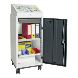 Stumpf Kombi-Set 3000, RAL 7035/7016, 1 Schreibpult, 1 Schublade, 2 Wannen, fahrbar Stumpf Kombi-Set 3000, RAL 7035/7016, 1 Schreibpult, 1 Schublade, 2 Wannen, fahrbar