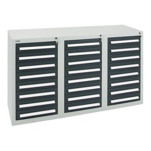 Stumpf Schubladenschrank Serie T-100/35-1, RAL 7035/7016, 24 Schubladen Stumpf Schubladenschrank Serie T-100/35-1, RAL 7035/7016, 24 Schubladen