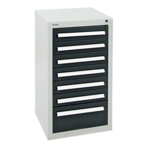 Stumpf Schubladenschrank Serie T-100/35-1, RAL 7035/7016, 7 Schubladen Stumpf Schubladenschrank Serie T-100/35-1, RAL 7035/7016, 7 Schubladen