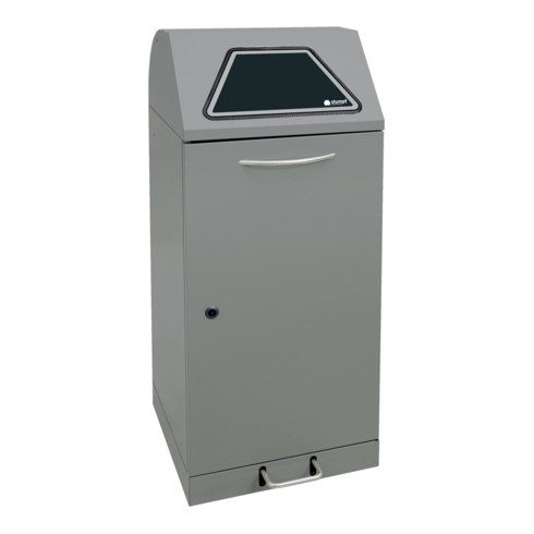 Stumpf Sortsystem Modul-Vario 120, graualu-struktur Innenbehälter, 120 Liter, Trethebel
