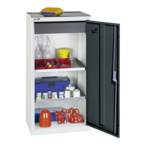 Stumpf Werkzeug- und Materialschrank 3000, RAL 7035/7016, 1 Schublade, 2 Wannen Stumpf Werkzeug- und Materialschrank 3000, RAL 7035/7016, 1 Schublade, 2 Wannen