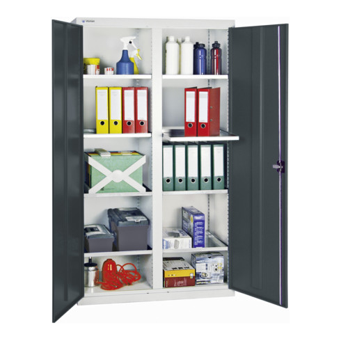 Stumpf Werkzeug- und Materialschrank 3000, RAL 7035/7016, 8 Wannen