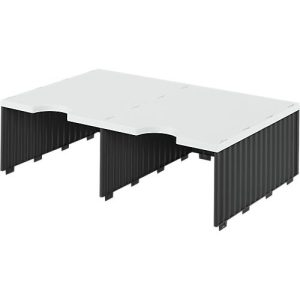 styro® Sortierstation styrodoc Jumbo, DIN C4, 1 Etage/2-reihig/2 Fächer, schwarz styro® Sortierstation styrodoc Jumbo, DIN C4, 1 Etage/2-reihig/2 Fächer, schwarz