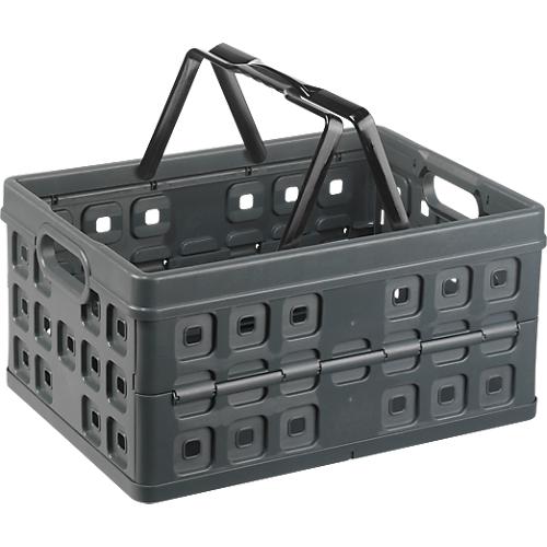 Sunware Square Klappbox, Inhalt 32 Liter, mit Tragegriff, anthrazit