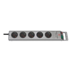 Super-Solid-Line Steckdosenleiste 5-fach silber 2,5m H05VV-F 3G1,5 Super-Solid-Line Steckdosenleiste 5-fach silber 2,5m H05VV-F 3G1,5