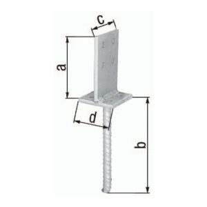 T-Pfostenträger 130x200x80x80mm STA roh TZN GAH T-Pfostenträger 130x200x80x80mm STA roh TZN GAH