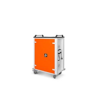Tabletwagen, USB-Ladeeinheit, für 32 Tablets bis B 33 x T 10 x H 22 mm, Ladefläche, abschließbar, RAL 7035/RAL 2004 Tabletwagen, USB-Ladeeinheit, für 32 Tablets bis B 33 x T 10 x H 22 mm, Ladefläche, abschließbar, RAL 7035/RAL 2004