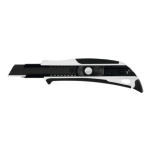 Tajima Universal-Messer mit 2K-Griff und Arbeitsspitze, mit 1 Klinge, Razar Black, 18 mm, automatische Arretierung Tajima Universal-Messer mit 2K-Griff und Arbeitsspitze, mit 1 Klinge, Razar Black, 18 mm, automatische Arretierung