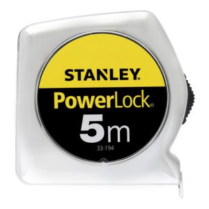 Taschenrollbandmaß L.5m B.19mm Powerlock STANLEY Genauigk.II Taschenrollbandmaß L.5m B.19mm Powerlock STANLEY Genauigk.II
