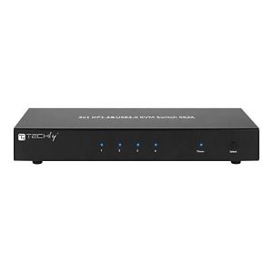 TECHly 4 Port DisplayPort 1.2 KVM Switch with Hub and audio – KVM-/Audio-/USB-Switch – 4 Anschlüsse TECHly 4 Port DisplayPort 1.2 KVM Switch with Hub and audio – KVM-/Audio-/USB-Switch – 4 Anschlüsse