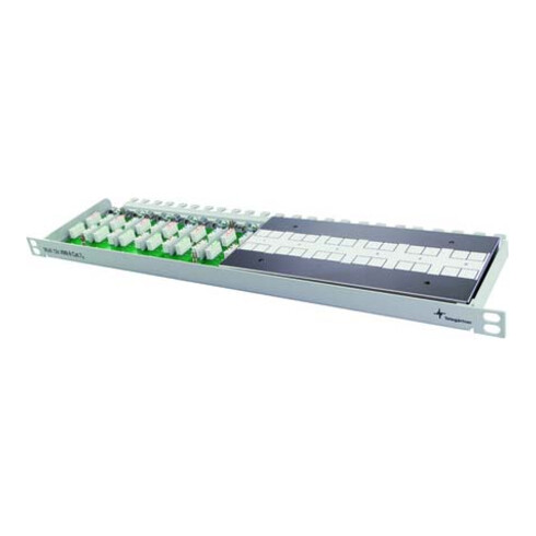 Telegärtner Kabelverbinder Multi 12x Cat.7, 19", RAL7035 12xVM8-8