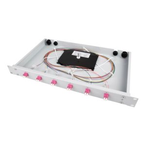 Telegärtner Spleißbox bestückt 12xLCD 50/125OM4 1HE TNSB-Be-12LCD-50-OM4