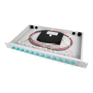 Telegärtner Spleißbox bestückt 12xLCD/APC OS2 1HE TNSB-Be-12LCAPC-OS2