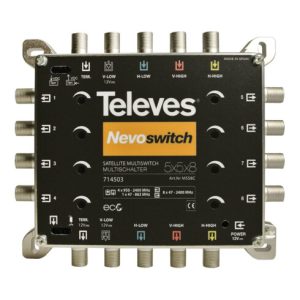 Televes Multischalter 5 in 8 Guß NEVO recpower kask. MS58C Televes Multischalter 5 in 8 Guß NEVO recpower kask. MS58C