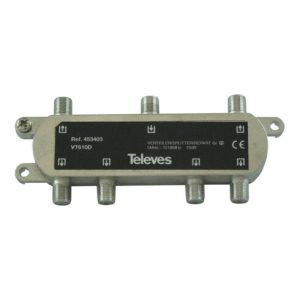 Televes Verteiler 6f. 10dB, 5-1218MHz VT610D Televes Verteiler 6f. 10dB, 5-1218MHz VT610D