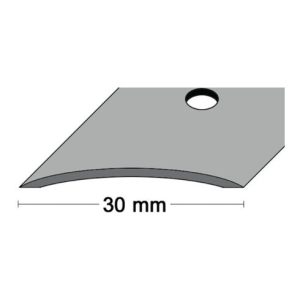 Teppichschiene B.30mm L.1000mm Alu.silberf.elox.gewölbt mittig gel.PG Teppichschiene B.30mm L.1000mm Alu.silberf.elox.gewölbt mittig gel.PG