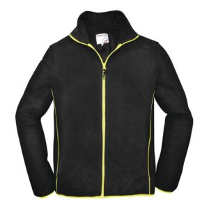 Terrax Herren Fleecejacke Gr.L schwarz/limette 100%PES Terrax Herren Fleecejacke Gr.L schwarz/limette 100%PES