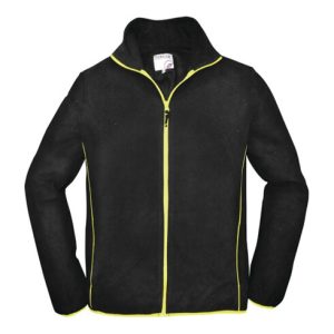 Terrax Herren Fleecejacke Gr.M schwarz/limette 100%PES Terrax Herren Fleecejacke Gr.M schwarz/limette 100%PES