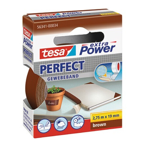 Tesa extra Power braun 2,75m:19mm Gewebeband