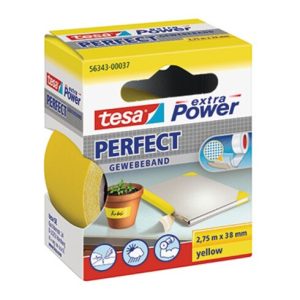 Tesa extra Power gelb 2,75m:38mm Gewebeband Tesa extra Power gelb 2,75m:38mm Gewebeband