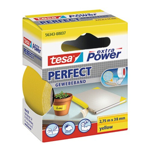 Tesa extra Power gelb 2,75m:38mm Gewebeband
