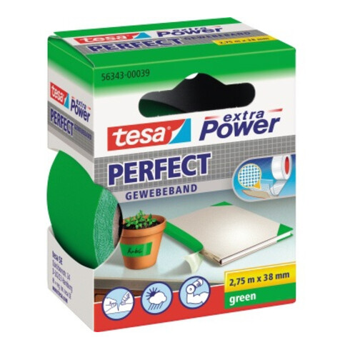 tesa Gewebeband extra Power Perfect 56343-00039 38mmx2,75m grün