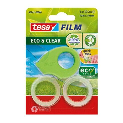 tesa Handabroller ecoLogo 58241-00000-00 grün +Klebefilm