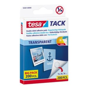 tesa Klebepad Tack 59401-00000 10x10mm transparent 200 St./Pack tesa Klebepad Tack 59401-00000 10x10mm transparent 200 St./Pack