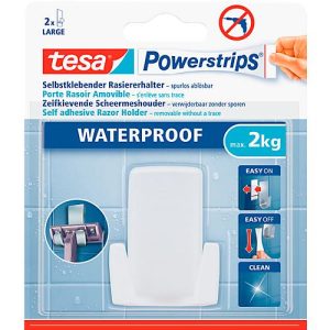 tesa Powerstrips Haken Wave, für Feuchträume, hält Gegenstände bis 2 kg, 1 Stück tesa Powerstrips Haken Wave, für Feuchträume, hält Gegenstände bis 2 kg, 1 Stück